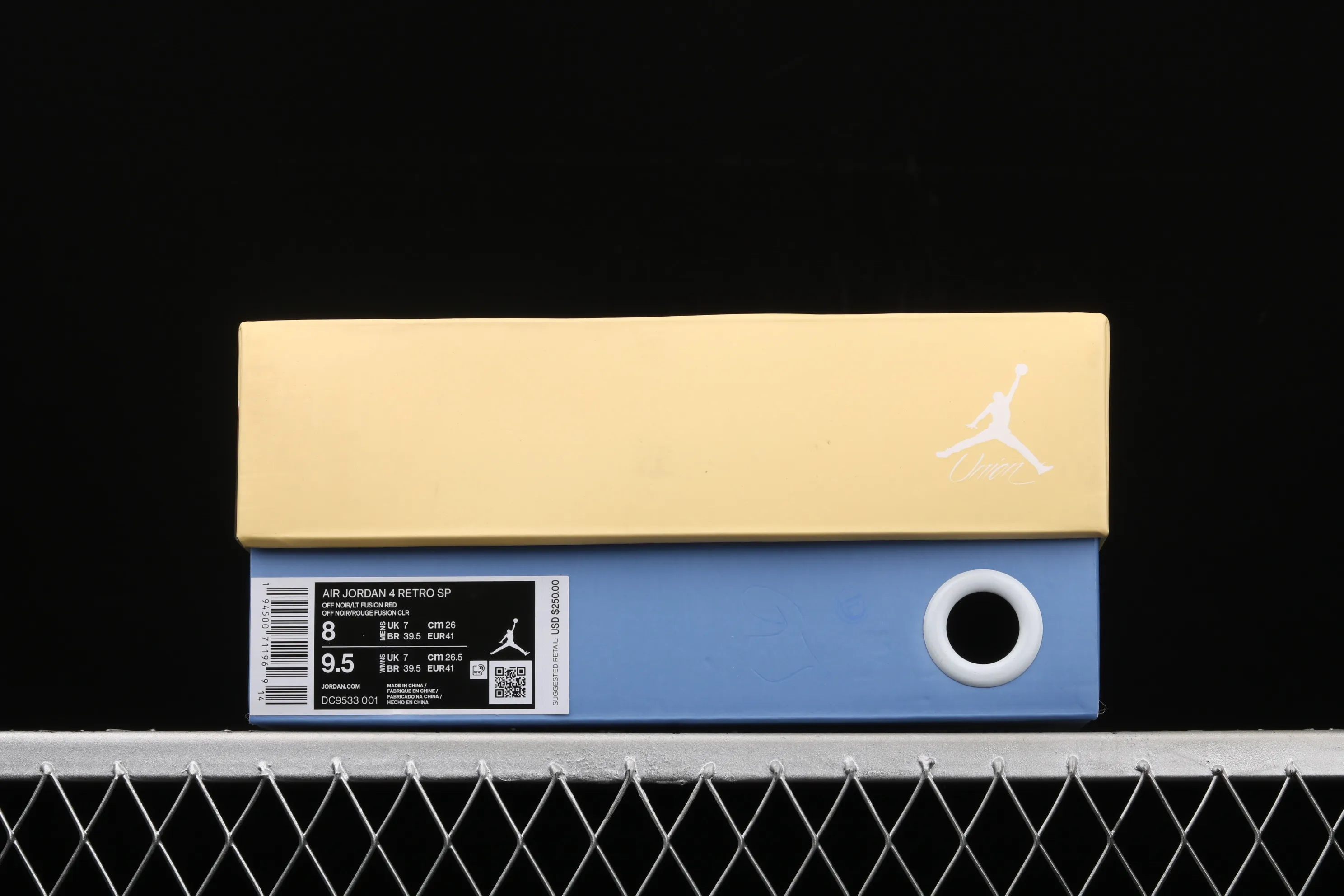 All categories Air Jordan Jordan series basketball shoes Air Jordan 4 G version Union LA x Air Jordan 4 Retro "Off Noir" AJ4 Joe 4 Union Gray and Blue Knights DC9533-001
